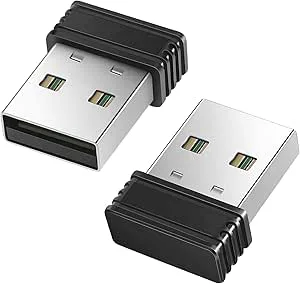 Mus Jiggler Odetekterbar USB Mouse Mover ingen programvara krävs, Automatisk Mini Mouse Jiggler drivrutinsfri Musrörelsesimulator håll dator/bärbar dator vaken, Plug & Play (2 PCS)