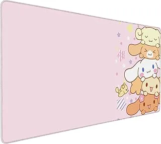 Rosa Kawaii flickig söt spelmusmatta