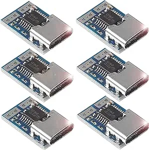 iHaospace PDC004-PD, PD-decoy, modul, USB-C, 12 V, DC, fast spänning, kraftavtryckarmodul, 5 A, typ-C, honingång för notebook, 6 stycken (20 V)