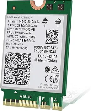 Intel WiFi 6E AX210 Wireless Network Adapter