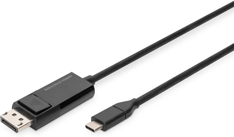 DIGITUS dubbelriktad adapterkabel USB-C till Displayport