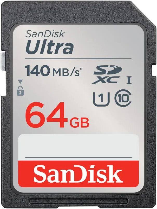 SanDisk Minneskort SDXC Ultra 64GB 140MB/s