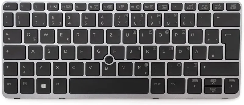 Tangentbord HP/Keyboard HP EliteBook 820 G1, 820 G2, 725 G1, 725 G2 – Belyst silver