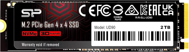 Silicon Power 2 TB UD90 NVMe 4.0 Gen4 PCIe M.2 SSD