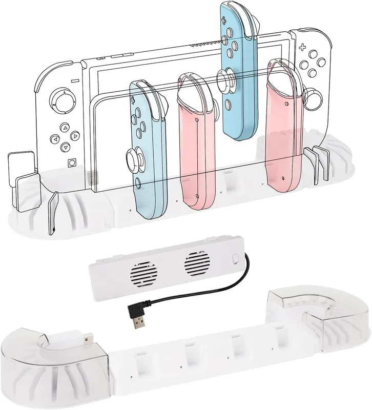 GEEKRIA Charging Station Stand & Game Holder