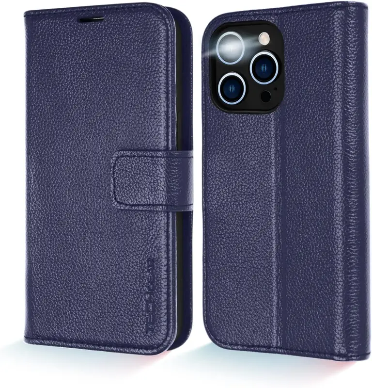 iCarer iPhone 14 Pro Plånboksfodral 2in1 Läder
