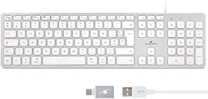 Bluestork QWERTY trådbundet tangentbord för Mac