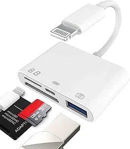 Micro SD kortläsare USB Lightning kortläsare adapter snabbladdare laddningskabel kortläsare distributör tillbehör minneskort mus hub för Apple Iphone 14 13 12 11 Pro 8 7 Plus X Xs Xr 6 Ipad Air