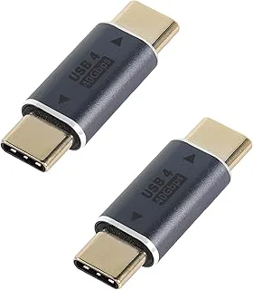 QIANRENON USB C hane till USB C hanadapter koppling USB 4.0 typ C hane förlängare