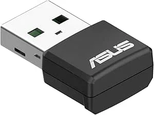 ASUS USB AX55 Nano Trådlös USB adapter AX1800 Dual Band, 6 Mindre WiFi adapter, WPA3, MU MIMO