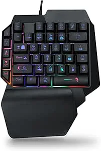 Lazmin112 Enhands RGB Gaming Tangentbord