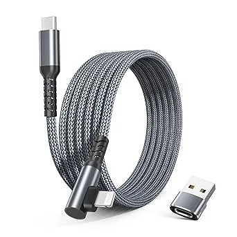 Basesailor Vinklad USB-C till Lightning-laddningskabel
