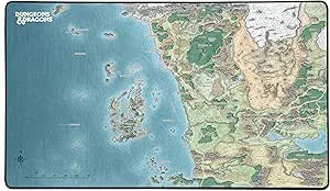 Konix Dungeons & Dragons Musmatta XXL 80 x 46 cm för PC Gaming
