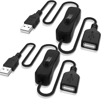 ANDTOBO USB-kabel med på/av-strömbrytare