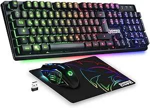 EMPIRE GAMING Armor RF800 Wireless Gaming Tastatur und Maus Set QWERTZ