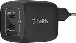 Belkin 45 W dubbel USB Type C väggladdare