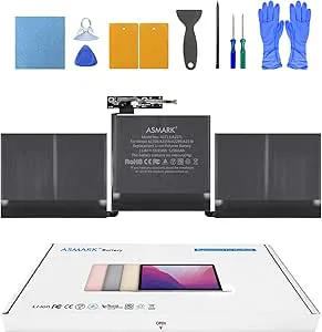 ASMARK-batteri för MacBook Pro 13-tums A1708(2016-2017),A2159,A2289,A2338 Batteri för bärbar dator
