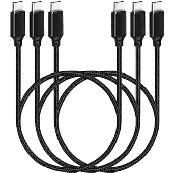 SUMPK 240W USB C Kabel 2ft 3-Pack