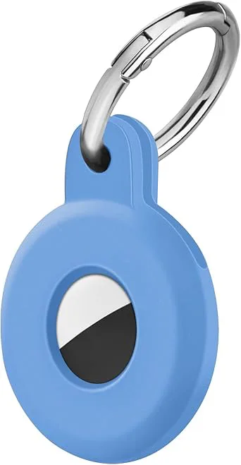 Ainiv Skyddsfodral för AirTag kompatibel med Apple Airtag silikonnyckelring, hänge, skyddsfodral för Airtag med slinga