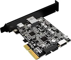 WANGCL USB C PCIE-kort PCI USB 3.2-port USB3.2 Type-C