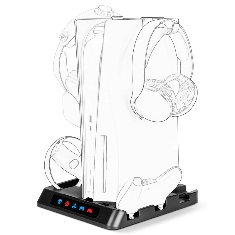 GEEKRIA Laddningsstation kompatibel med Sony PlayStation VR2