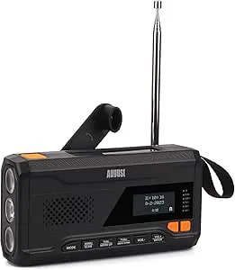August MB290B Solar Power Bank Upprullning Radio
