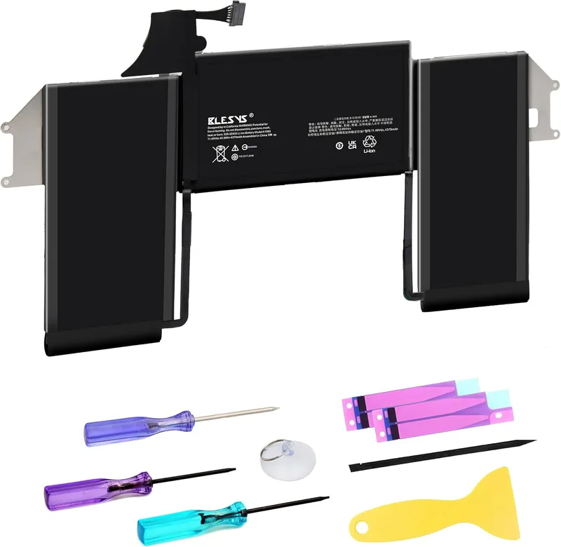 BLESYS A1932 A1965 Ersättningsbatteri för MacBook Air 13-tums Retina Laptop A1932 (2018-2019) A2179 2020, EMC 3184, EMC 3302 [Li-Polymer-batteri 11,4