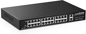 MokerLink Gigabit PoE-switch med 28 portar