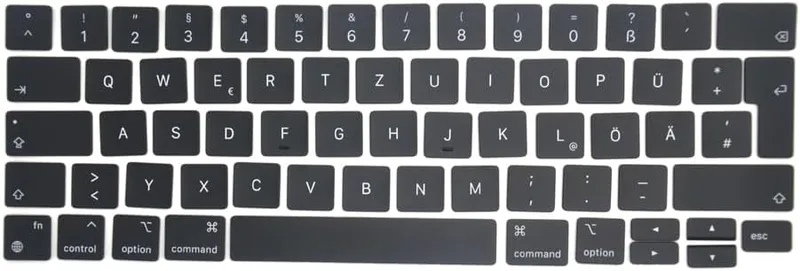 Ersättningstangentbord, tyska GR DE Germany QWERTZ tangentkåpe-set