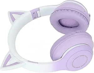 XINL Bluetooth-hörlurar Avtagbar mikrofon Snabbladdning Cat Ear