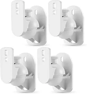 Högtalarfästen för väggmontering 4-pack – Vit