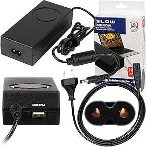 ASUS 19V 90W 5,5 x 2,5 blå USB bärbar dator strömadapter