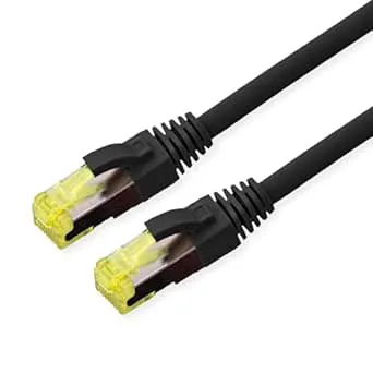ROLINE utomhus patchkabel Kat.6A (klass EA) S/FTP (PiMF), kabeltråd, LSOH, svart, 0,5 m