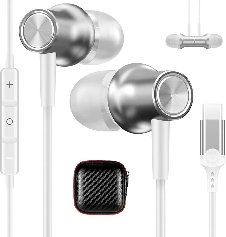 ASKUBSKU USB C Headphones For Galaxy A54