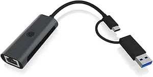 Raidsonic ICY BOX IB-LAN301-C3 USB Type-C / Type-A zu LAN