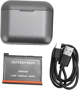 Actionkamera Batteriladdarnav, 2-kanals Säker Snabbladdning Byt Batteri LED-indikator för Sportkamera