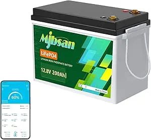 Mjbsan LiFePO4-bilbatteri 12 V, 200 Ah