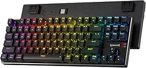Redragon K660 (K556 TKL) PRO trådlöst RGB-speltangentbord, 80 % 87 tangenter BT/2,4 GHz tri-mode mekaniskt aluminium tangentbord med Mac-funktionsknap