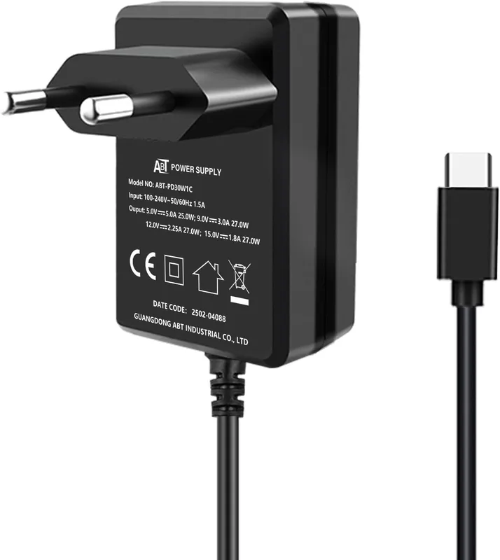 GeeekPi USB-C strömförsörjning UK-kontakt för Raspberry Pi 5