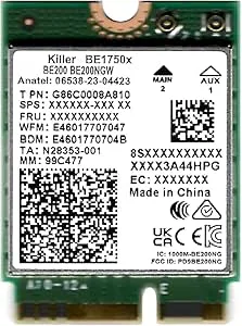 Intel Killer WiFi 7 BE1750 2230