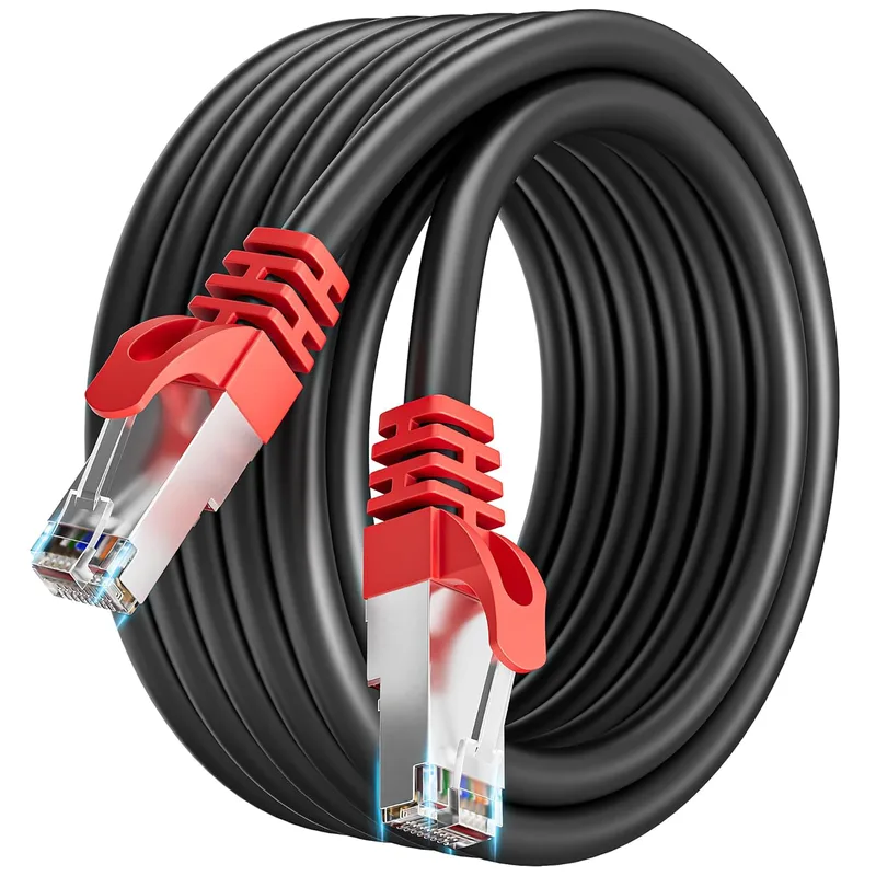 Ethernet Cable 3m, Cat 7 RJ45 Internet Nätverkskabel 3 Meter Höghastighets 10Gbps Utomhus Inomhus Ethernet kabel Skärmad SFTP Lan Cable 3m Lång 600MHz