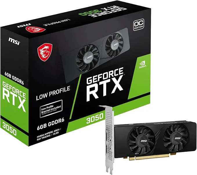 MSI GEFORCE RTX 3050 LP 6G OC grafikkort NVIDIA 6 GB GDDR6