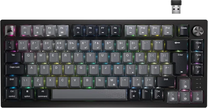CORSAIR K65 PLUS trådlös 75% RGB