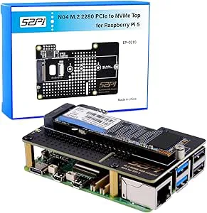 GeeekPi N04 M.2 M-Key NVMe SSD Shield för Raspberry Pi 5