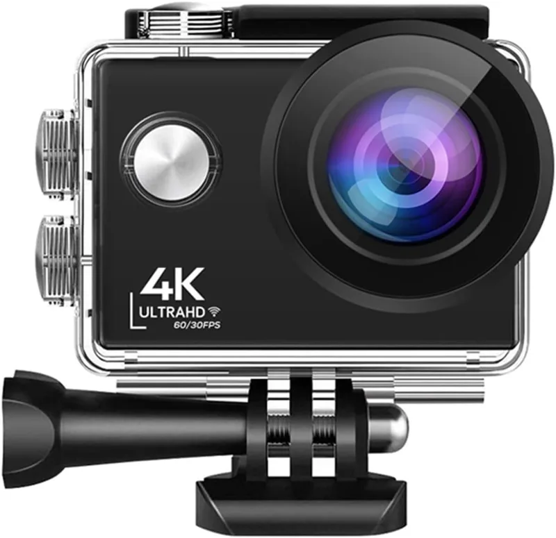 4K vattentät sportkamera, WiFi-antenn under vatten 30m vattentät kamera