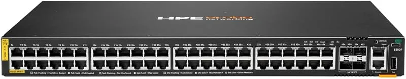 HPE Aruba Networking CX 6200F 24G 4SFP Switch