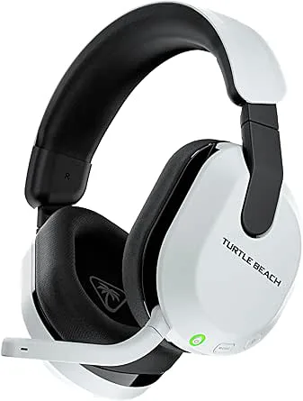 Turtle Beach Stealth 600 Konsol Vit PlayStation Trådlöst Gaming-headset w/ 80hr Batteri, 50 mm Högtalare & Bluetooth för PS5, PS4, Nintendo Switch, PC and Mobile