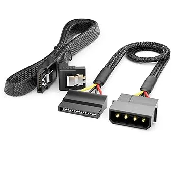 deleyCON Molex till SATA-Kabeluppsättning