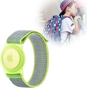 LJFEA Nylon för Airtag armband barn