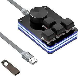 GEEKRIA USB Mini 4-Key + Knob Keyboard